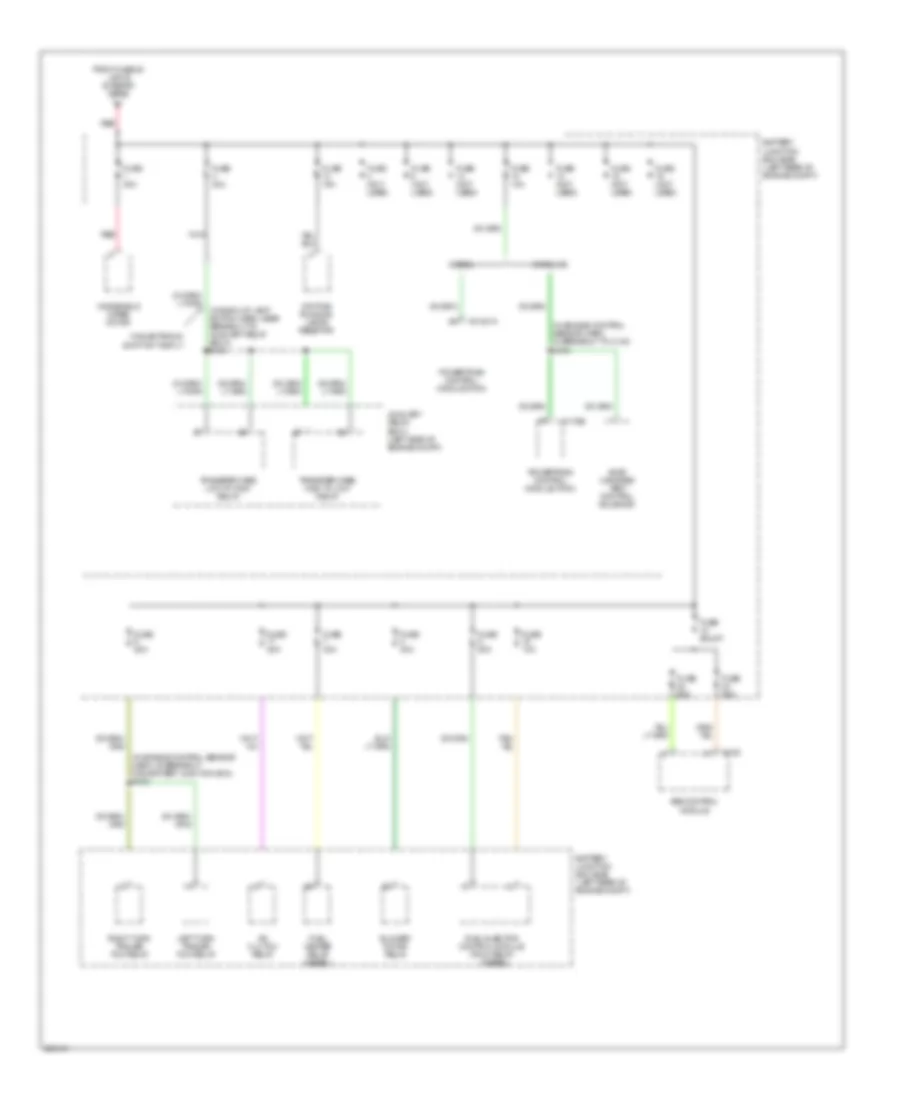 Power Distribution Wiring Diagram (5 of 5) for Ford F450 Super Duty 2005