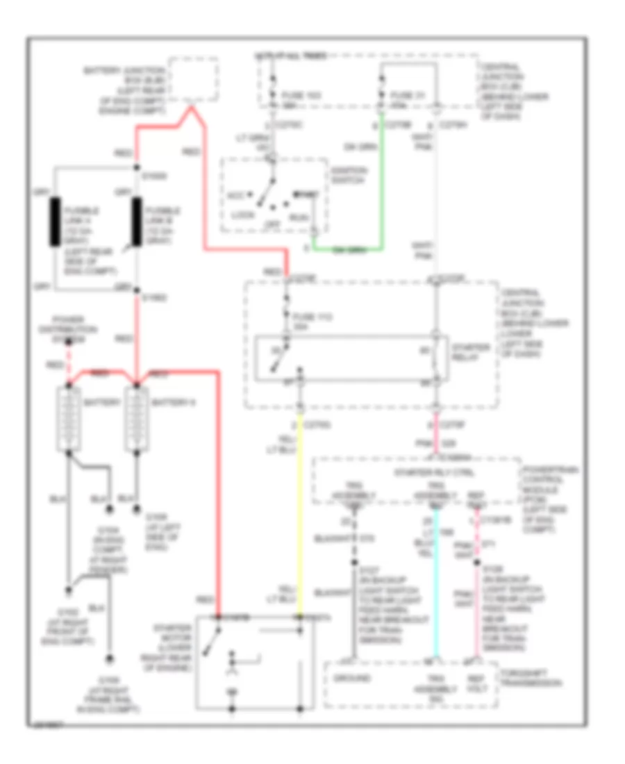 6 0L Diesel Starting Wiring Diagram A T for Ford F450 Super Duty 2005