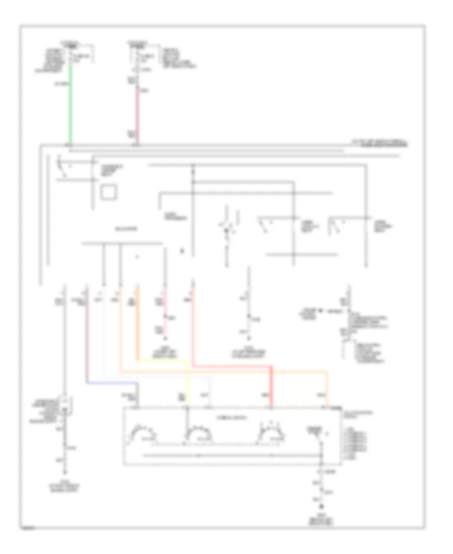Электросхема стеклоочистителя, дворников и омывателя для Ford F450 Super Duty 2005