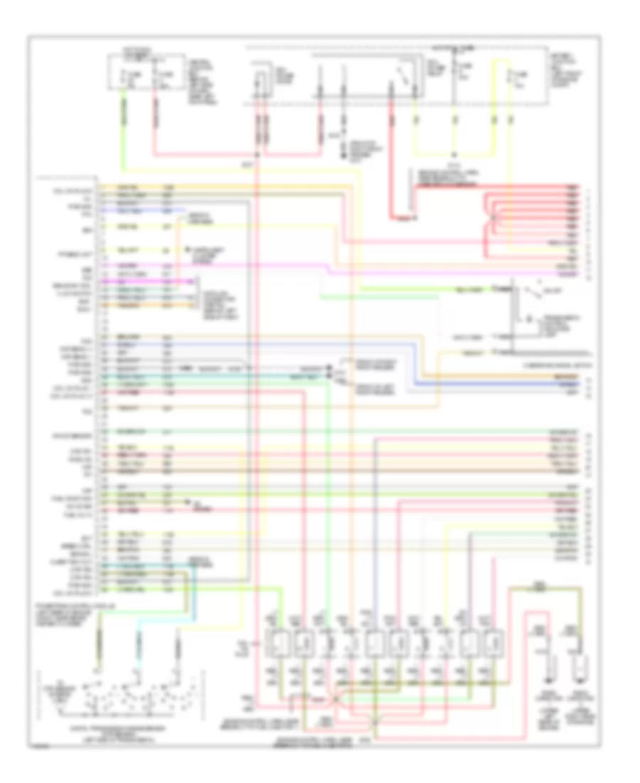6.8L, Engine Performance Wiring Diagram (1 of 4) for Ford Cutaway E350 Super Duty 2003