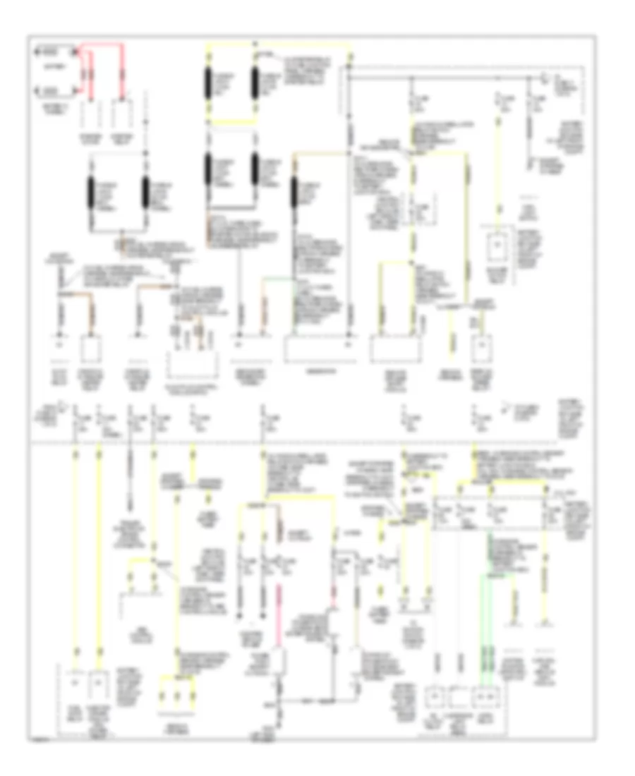 Power Distribution Wiring Diagram 1 of 5 for Ford Cutaway E350 Super Duty 2003