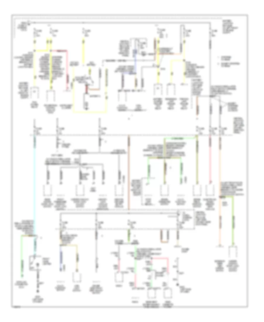 Power Distribution Wiring Diagram 2 of 5 for Ford Cutaway E350 Super Duty 2003