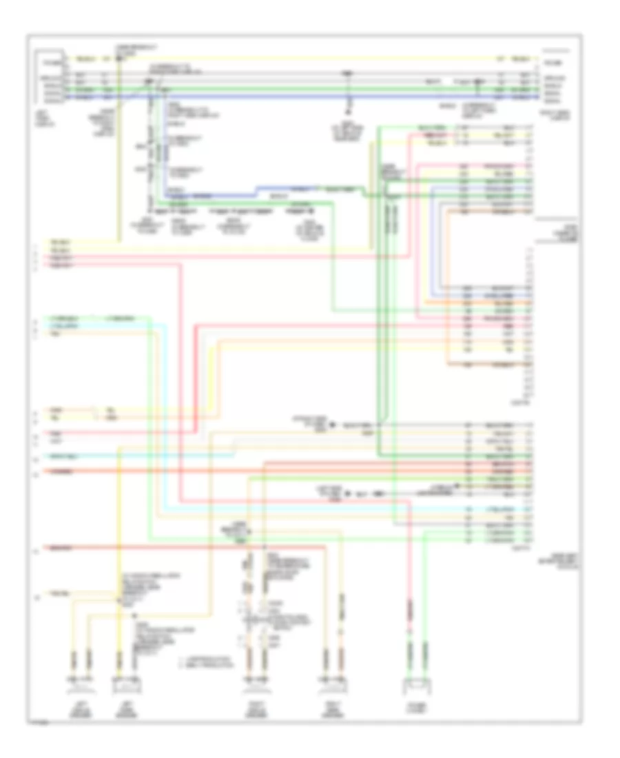 Radio Wiring Diagram, with Rear Entertainment (2 of 2) for Ford Cutaway E350 Super Duty 2003
