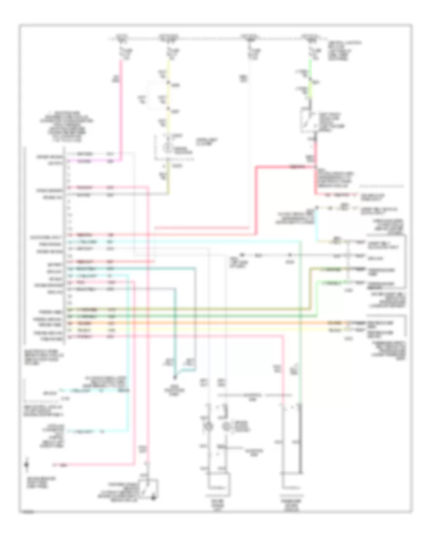 Supplemental Restraints Wiring Diagram for Ford Cutaway E350 Super Duty 2003