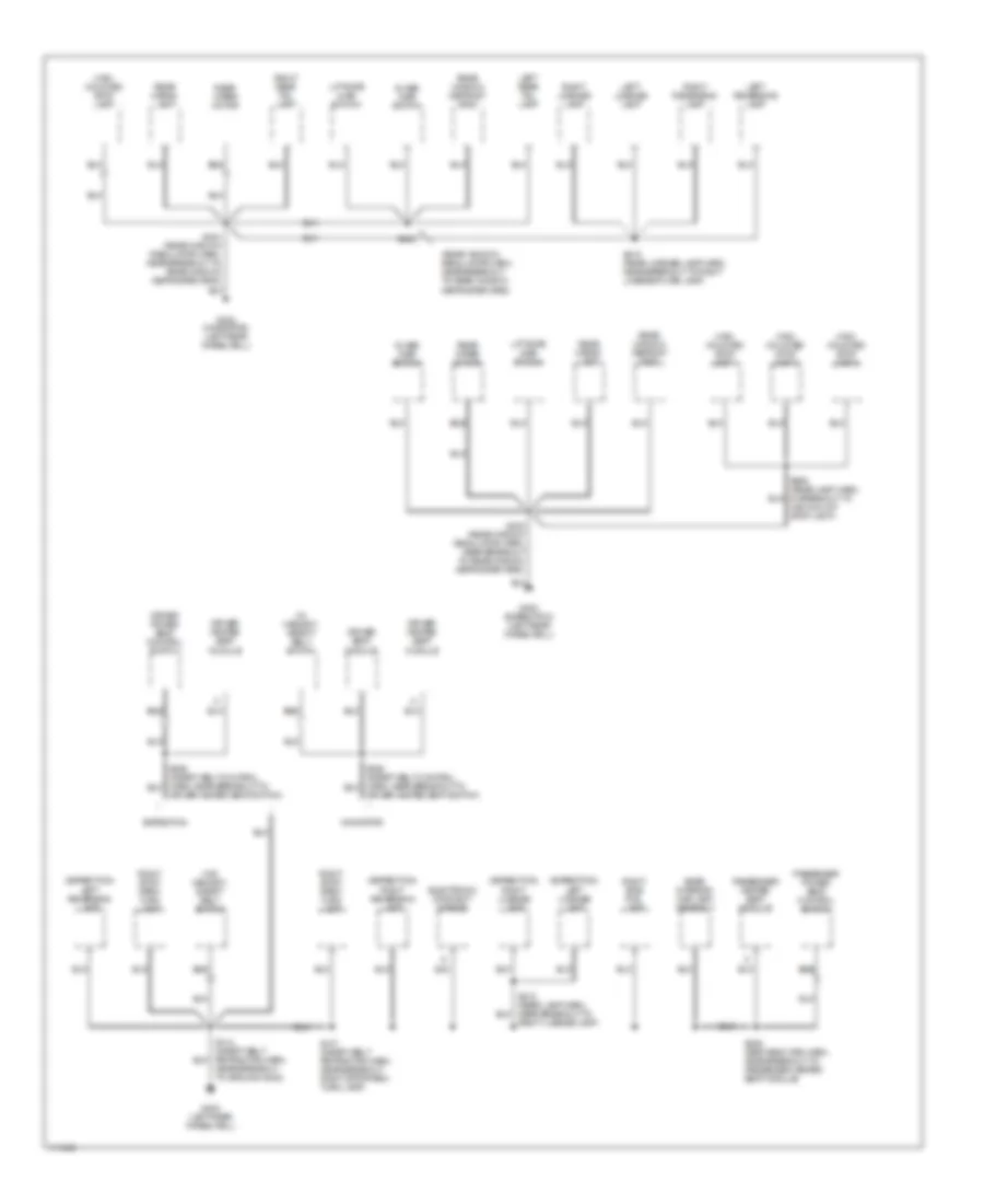 Ground Distribution Wiring Diagram (4 of 4) for Ford Expedition 1999