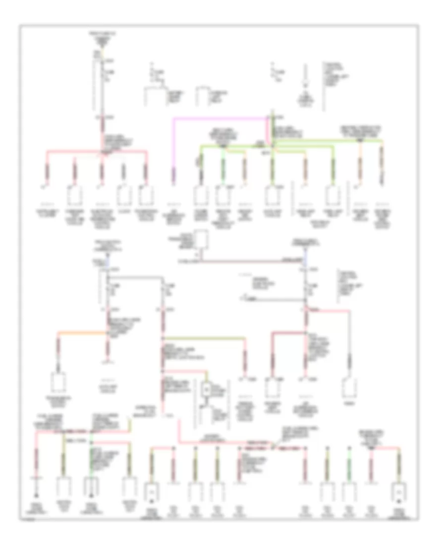 Power Distribution Wiring Diagram 3 of 4 for Ford Expedition 1999
