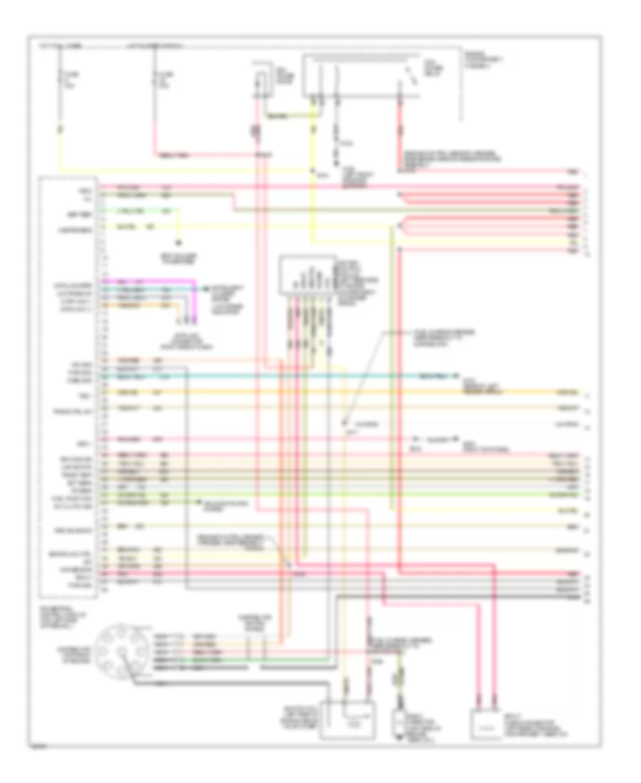 7.5L, Engine Performance Wiring Diagrams, California (1 of 4) for Ford F-Super Duty 1997