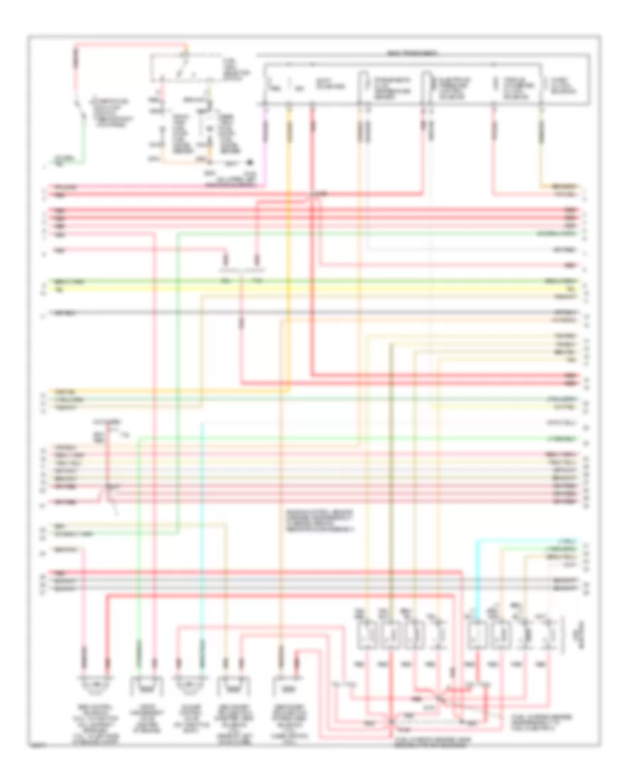 7.5L, Engine Performance Wiring Diagrams, California (3 of 4) for Ford F-Super Duty 1997