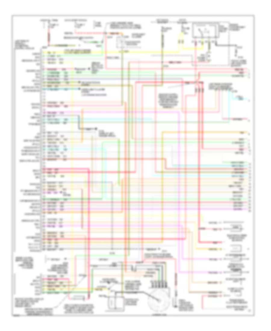 7.5L, Engine Performance Wiring Diagrams, Federal (1 of 2) for Ford F-Super Duty 1997