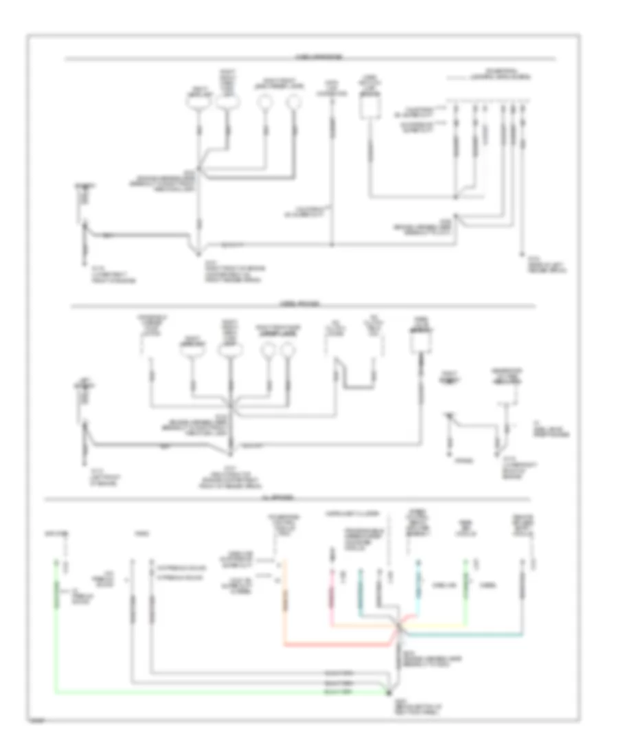 Ground Distribution Wiring Diagram 1 of 4 for Ford F Super Duty 1997