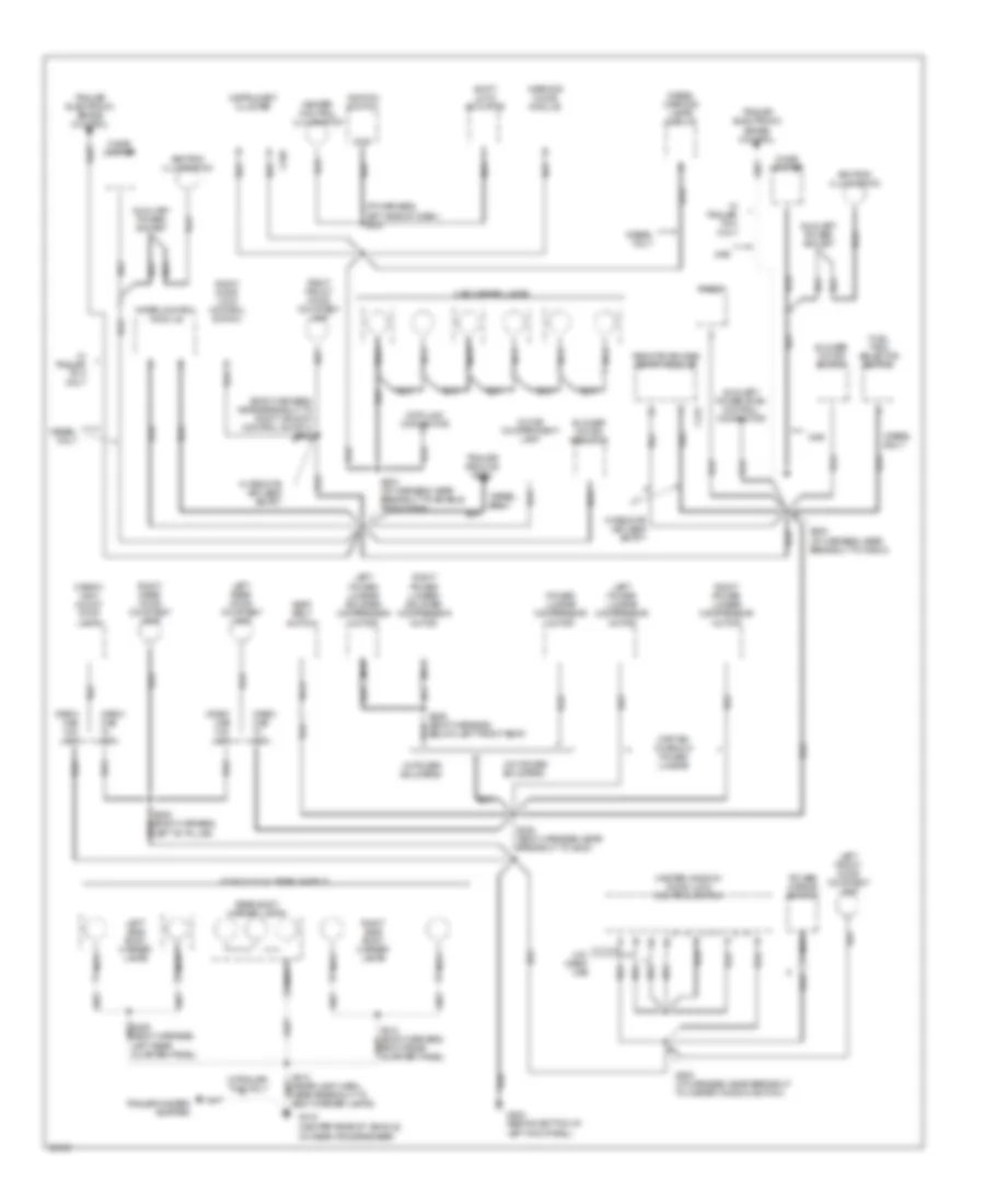 Ground Distribution Wiring Diagram 4 of 4 for Ford F Super Duty 1997