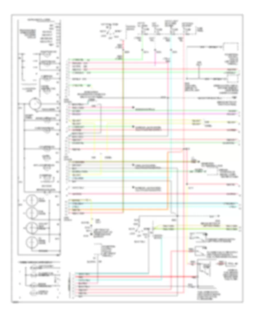 Instrument Cluster Wiring Diagram 1 of 2 for Ford F Super Duty 1997