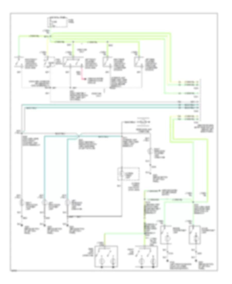 Courtesy Lamps Wiring Diagram with Keyless Entry for Ford F Super Duty 1997