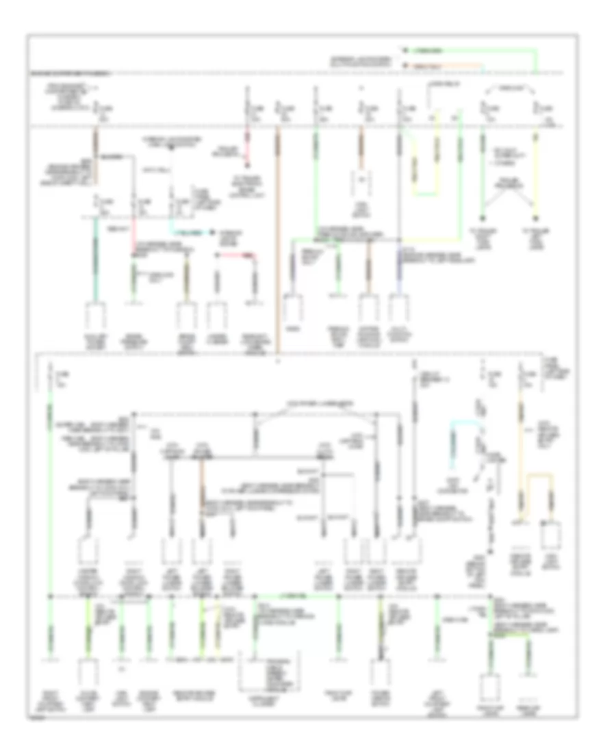 Power Distribution Wiring Diagram (3 of 3) for Ford F-Super Duty 1997