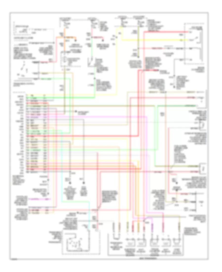 7.5L, Transmission Wiring Diagram, 49 States Or Super Duty for Ford F-Super Duty 1997