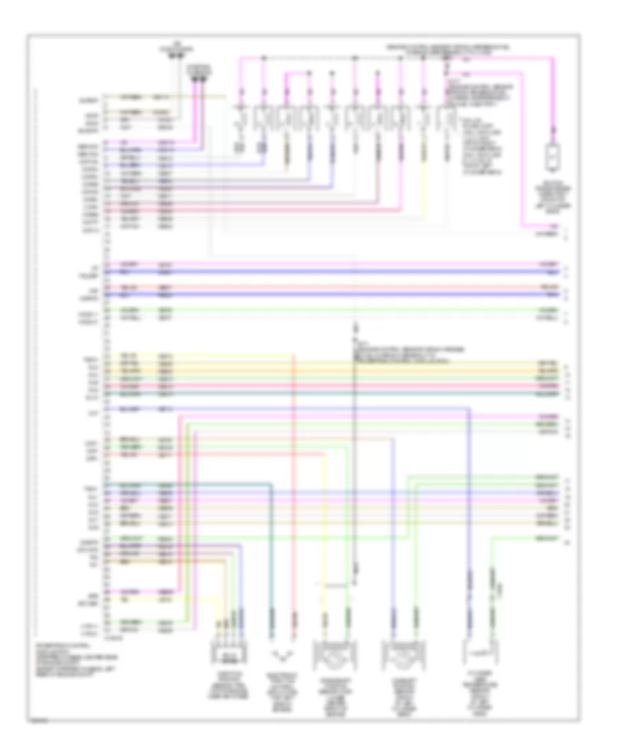 6.8L, Engine Performance Wiring Diagram (1 of 5) for Ford Cutaway E250 2012
