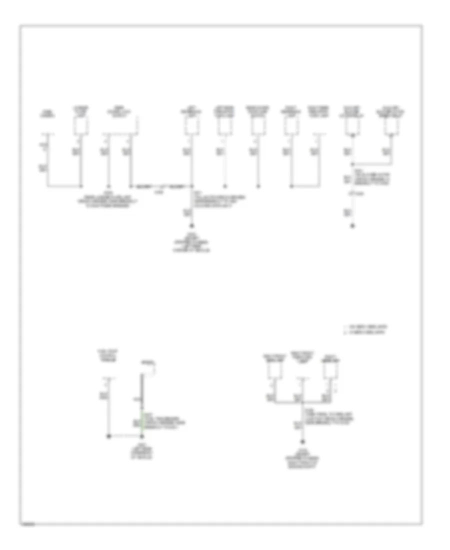 Ground Distribution Wiring Diagram (4 of 5) for Ford Cutaway E250 2012