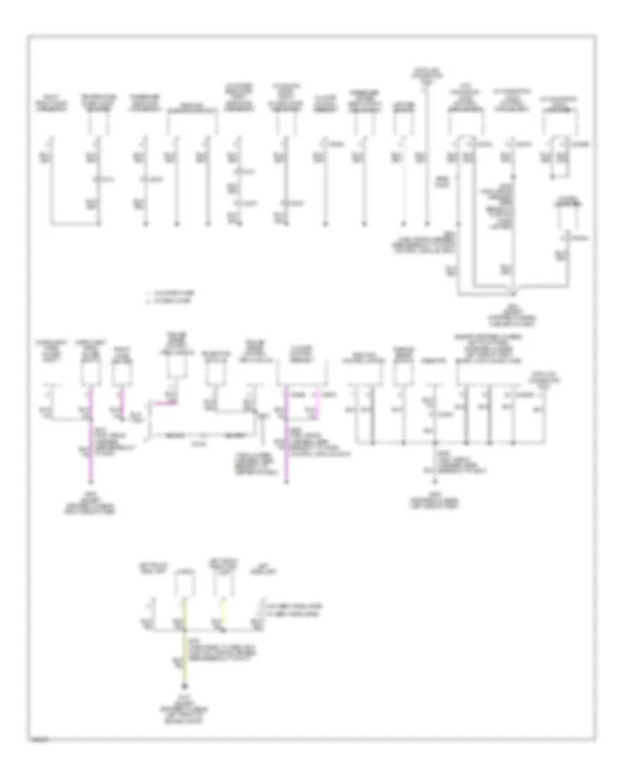 Ground Distribution Wiring Diagram (5 of 5) for Ford Cutaway E250 2012