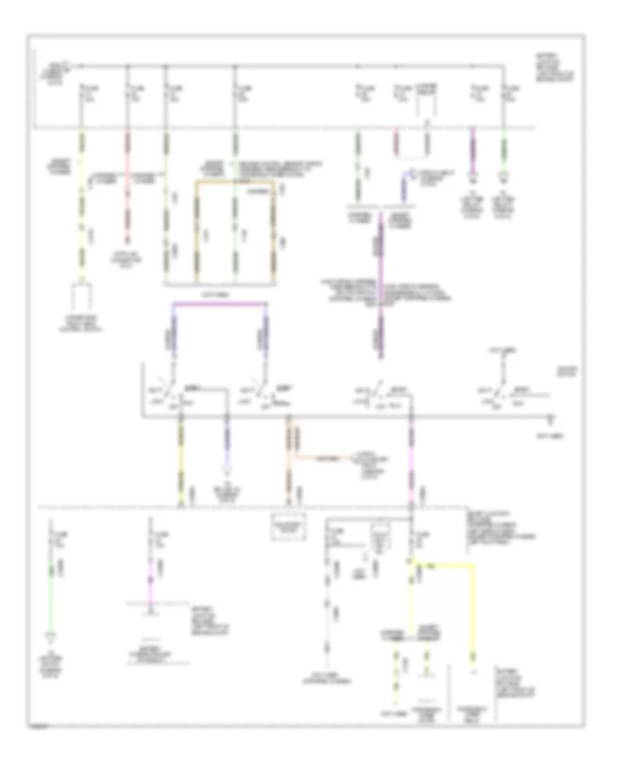 Power Distribution Wiring Diagram (4 of 9) for Ford Cutaway E250 2012