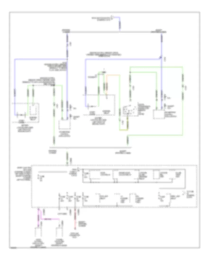 Power Distribution Wiring Diagram (5 of 9) for Ford Cutaway E250 2012