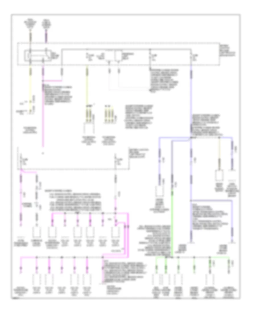 Power Distribution Wiring Diagram (8 of 9) for Ford Cutaway E250 2012
