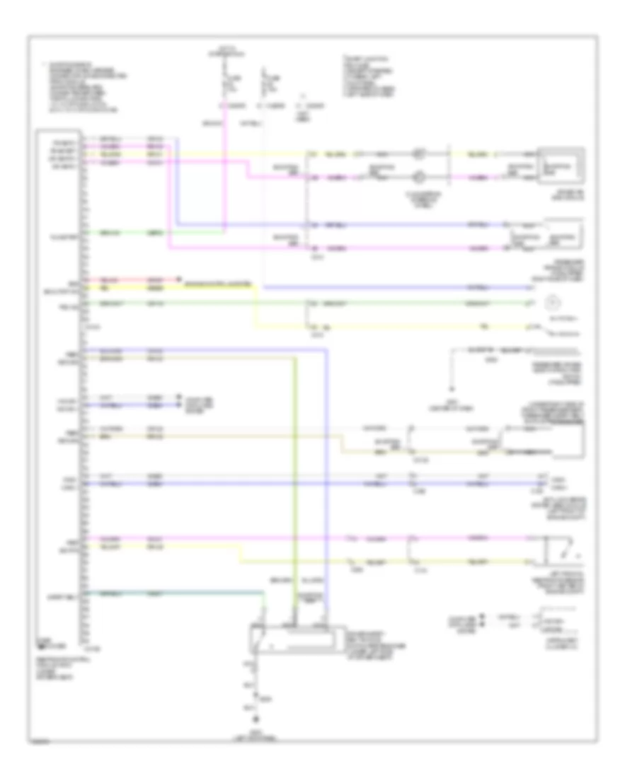 Supplemental Restraints Wiring Diagram for Ford Cutaway E250 2012