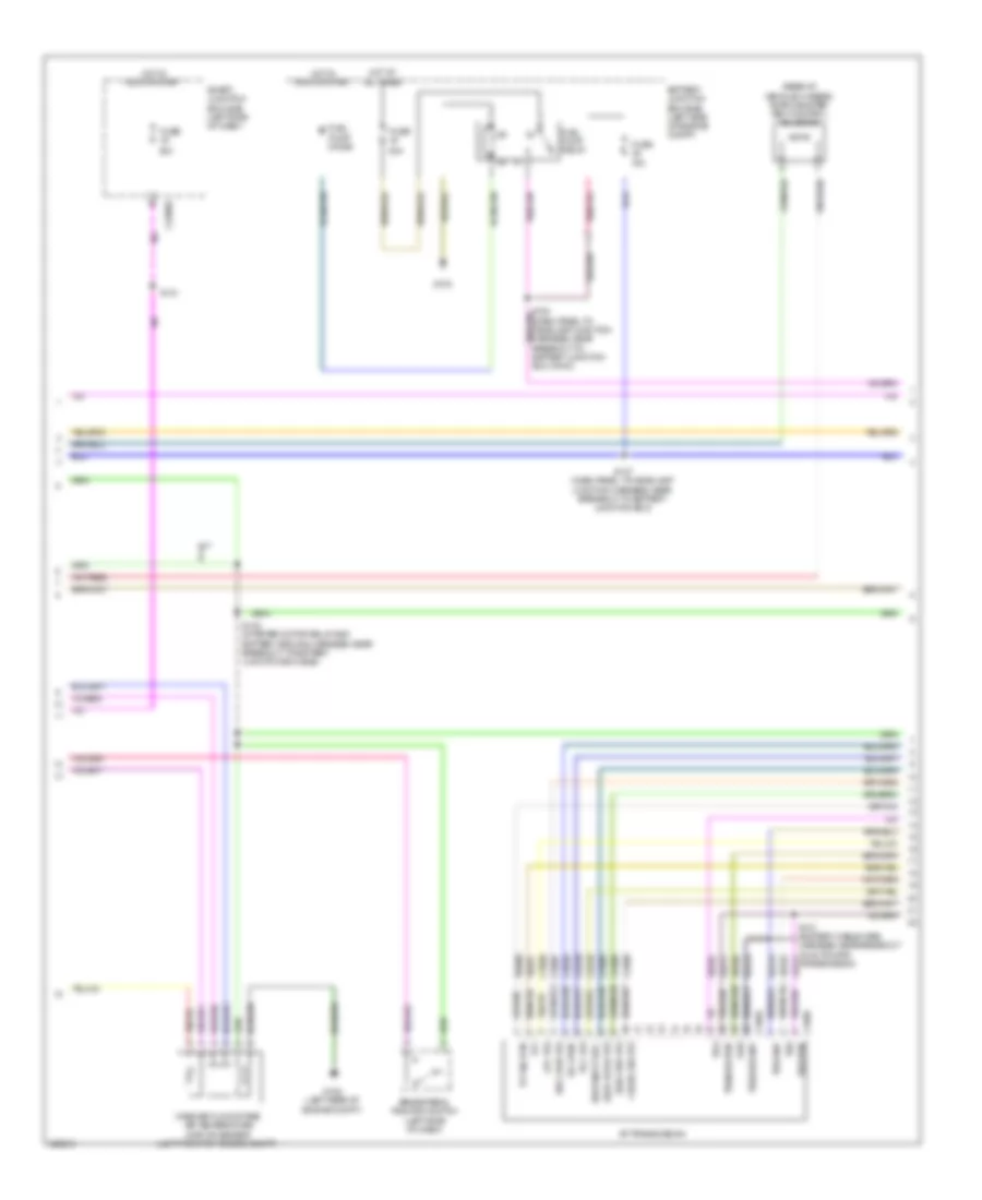 2.5L, Engine Performance Wiring Diagram, Except Hybrid (2 of 5) for Ford Fusion Sport 2010