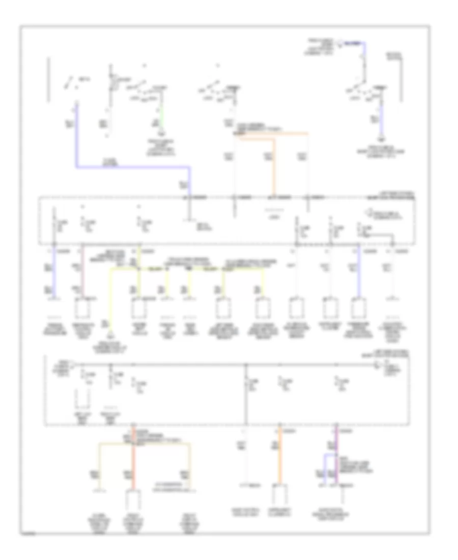 Power Distribution Wiring Diagram, Hybrid (3 of 4) for Ford Fusion Sport 2010