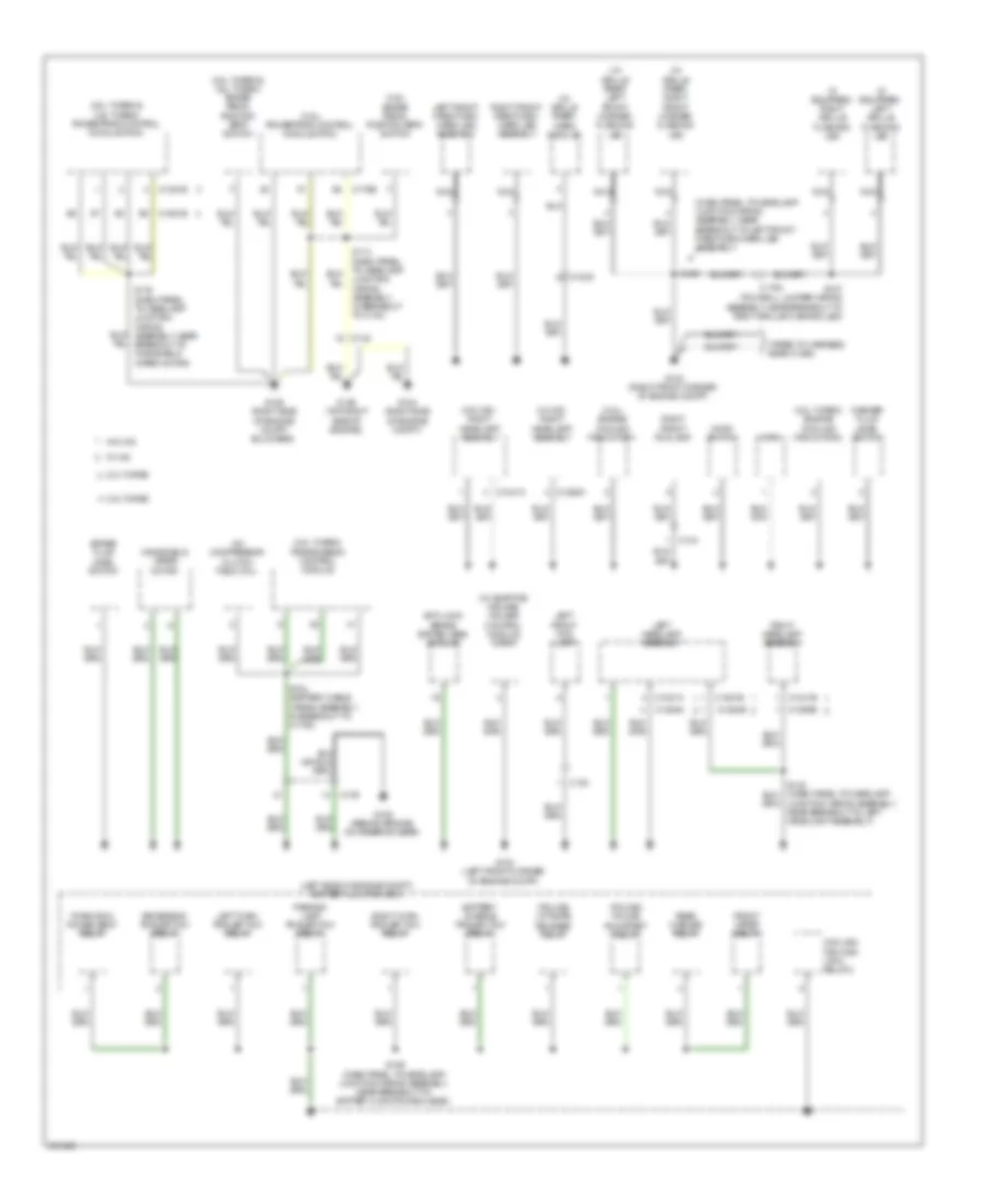 Ground Distribution Wiring Diagram 1 of 6 for Ford Explorer Sport 2013