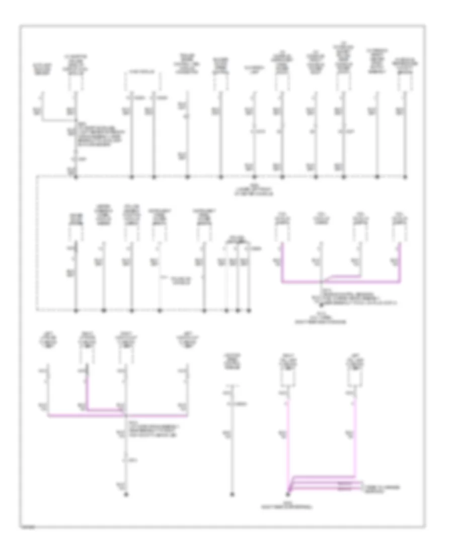 Ground Distribution Wiring Diagram (6 of 6) for Ford Explorer Sport 2013