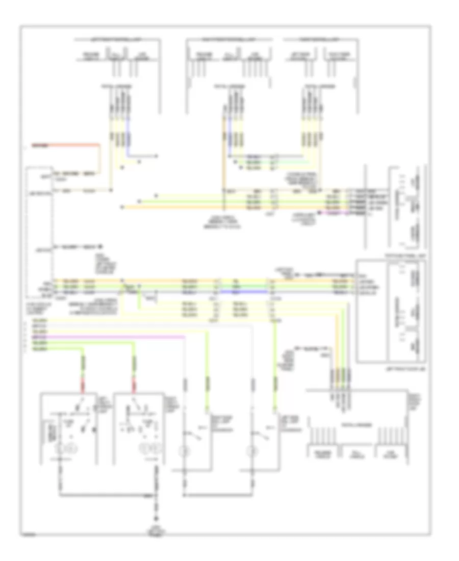 Courtesy Lamps Wiring Diagram 2 of 2 for Ford Explorer Sport 2013
