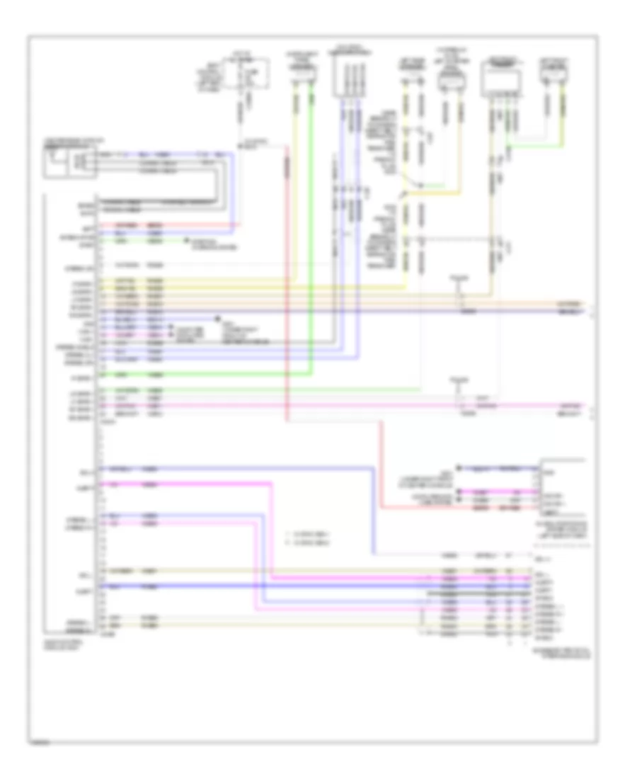 Navigation Wiring Diagram, without Sony (1 of 2) for Ford Explorer Sport 2013