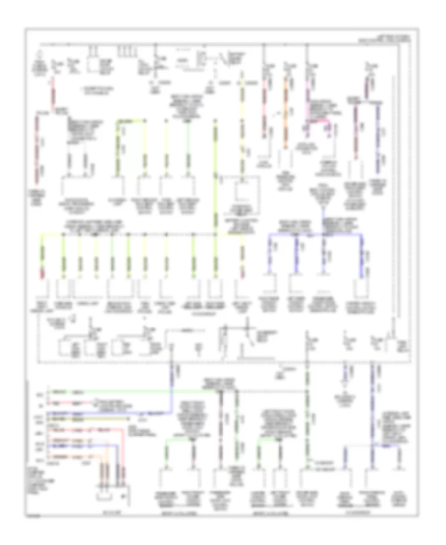 Power Distribution Wiring Diagram 4 of 5 for Ford Explorer Sport 2013