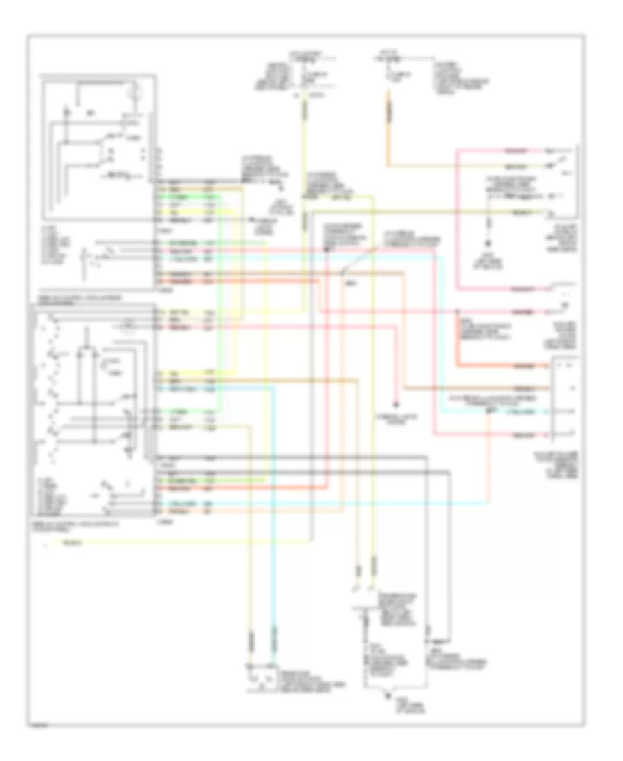 Manual AC Wiring Diagram, without Sliding Roof (2 of 2) for Ford Explorer 2004
