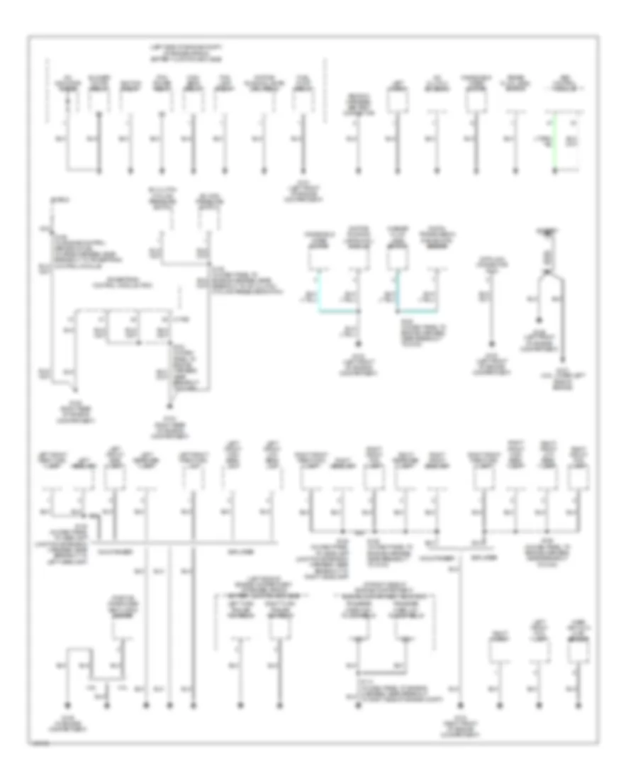 Ground Distribution Wiring Diagram 1 of 4 for Ford Explorer 2004