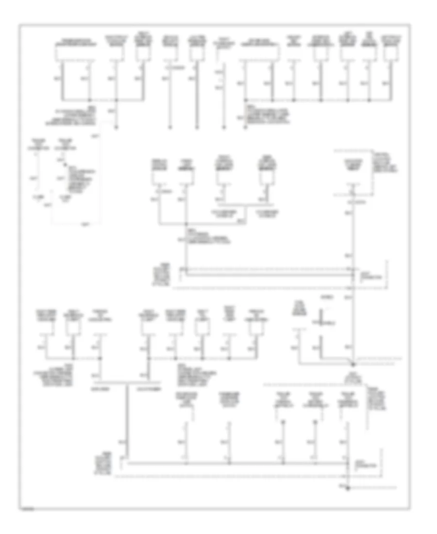 Ground Distribution Wiring Diagram 3 of 4 for Ford Explorer 2004