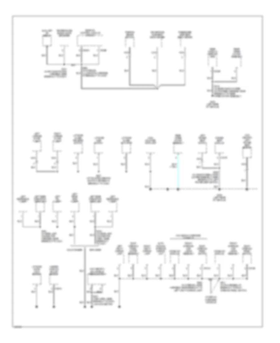 Ground Distribution Wiring Diagram 4 of 4 for Ford Explorer 2004