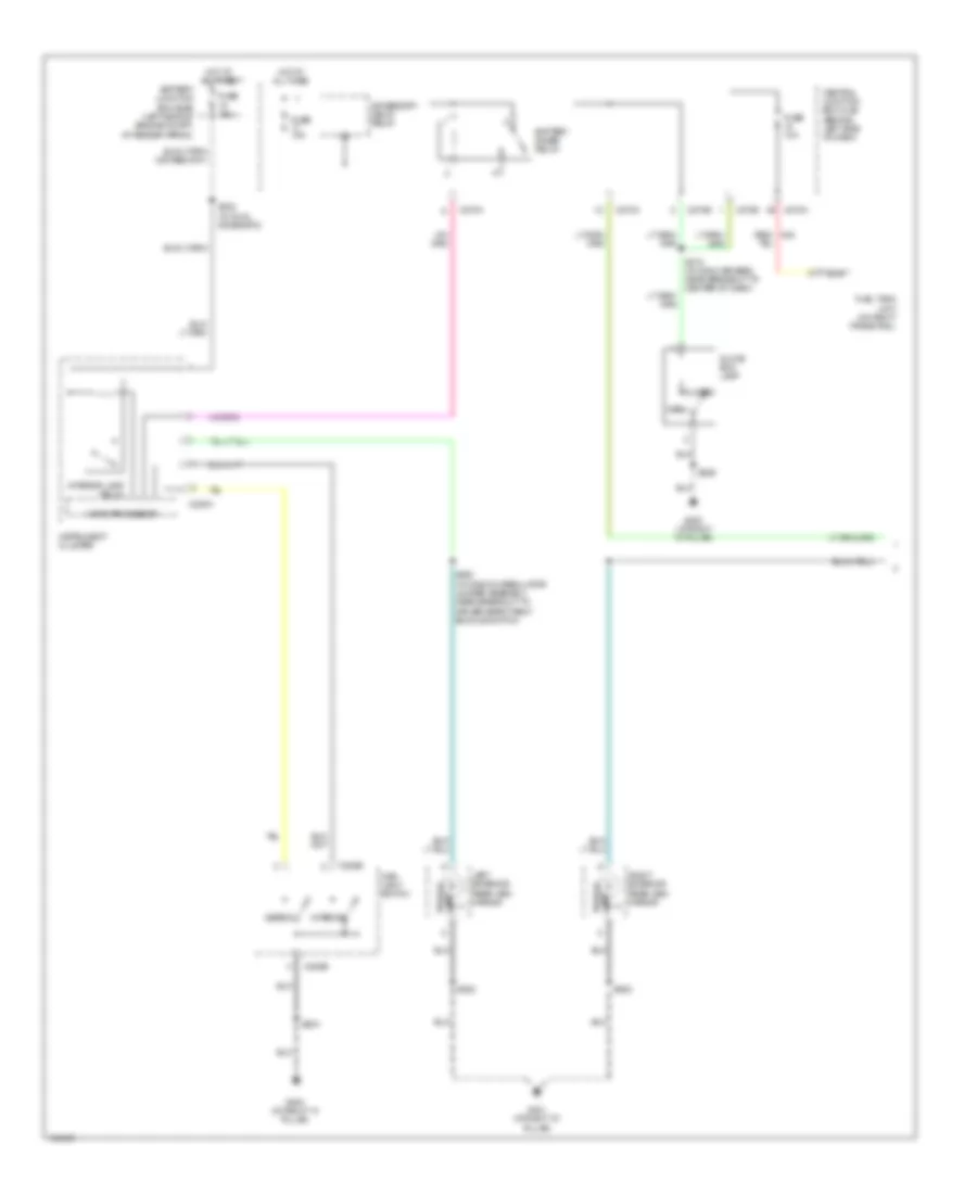 Courtesy Lamps Wiring Diagram, Except Base (1 of 2) for Ford Explorer 2004