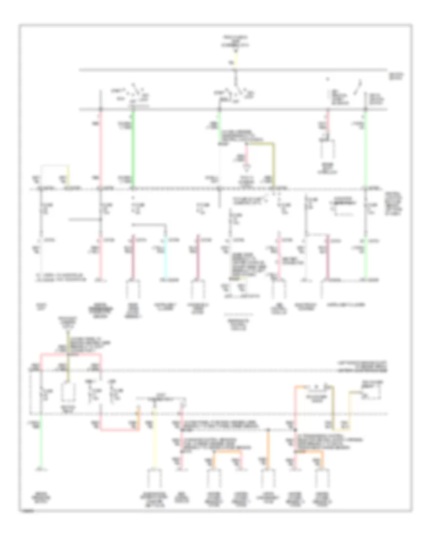 Power Distribution Wiring Diagram 2 of 4 for Ford Explorer 2004