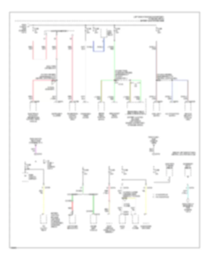 Power Distribution Wiring Diagram 3 of 4 for Ford Explorer 2004