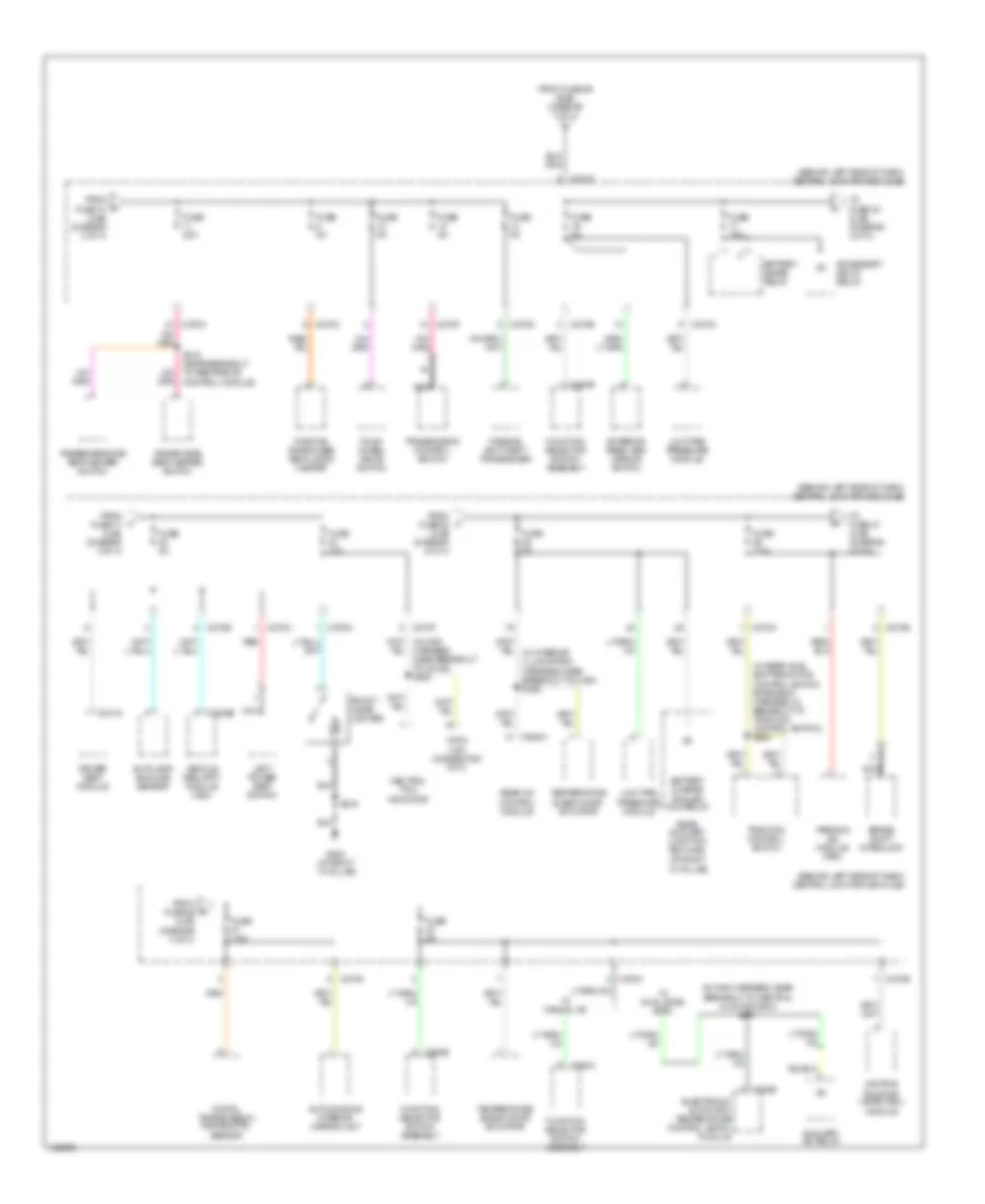 Power Distribution Wiring Diagram 4 of 4 for Ford Explorer 2004