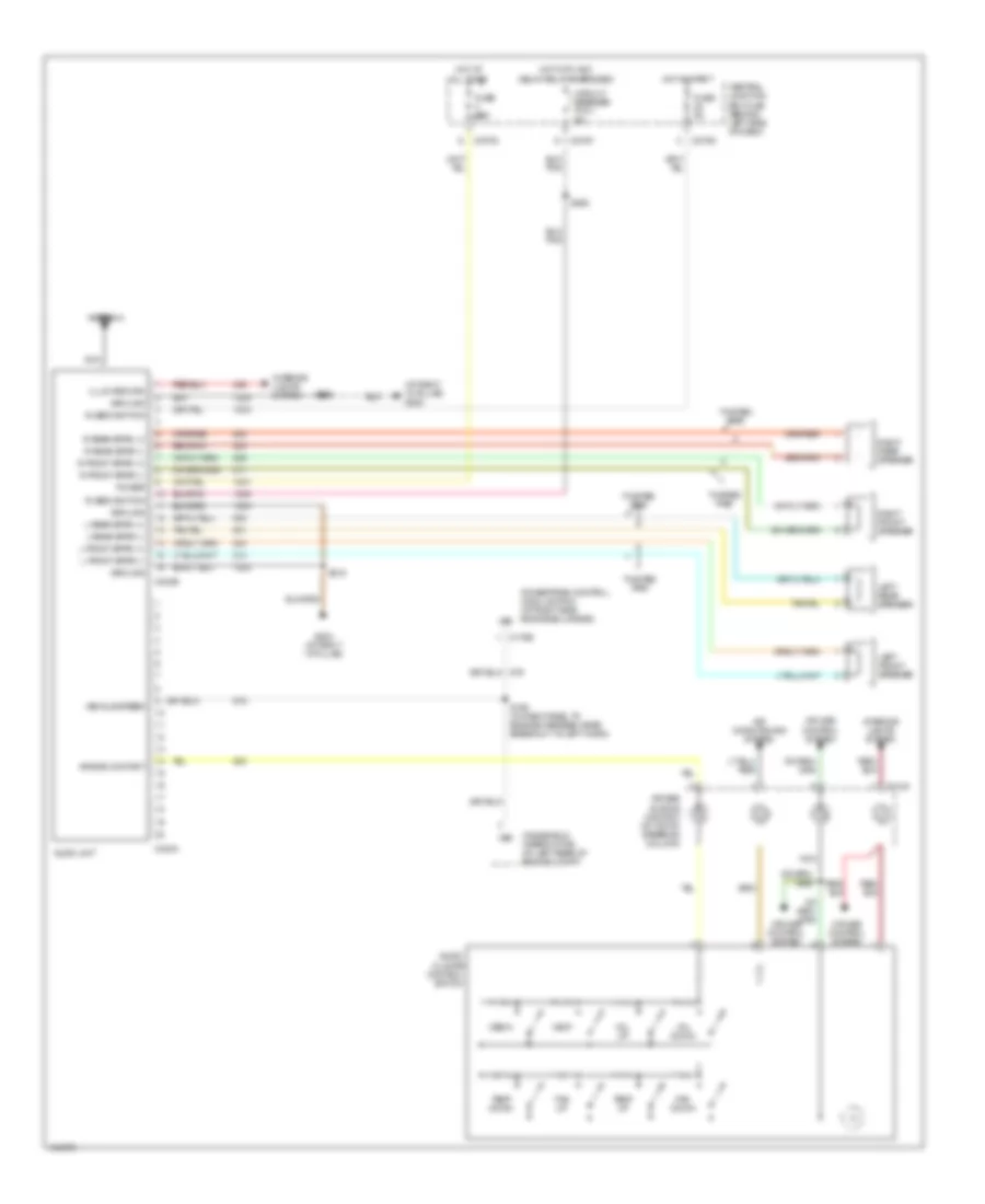 Radio Wiring Diagram without Audiophile System for Ford Explorer 2004