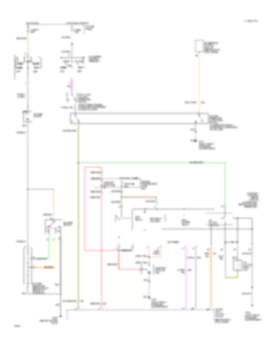 3.8L, Электросхема кондиционера A/C для Ford Mustang Cobra R 1995