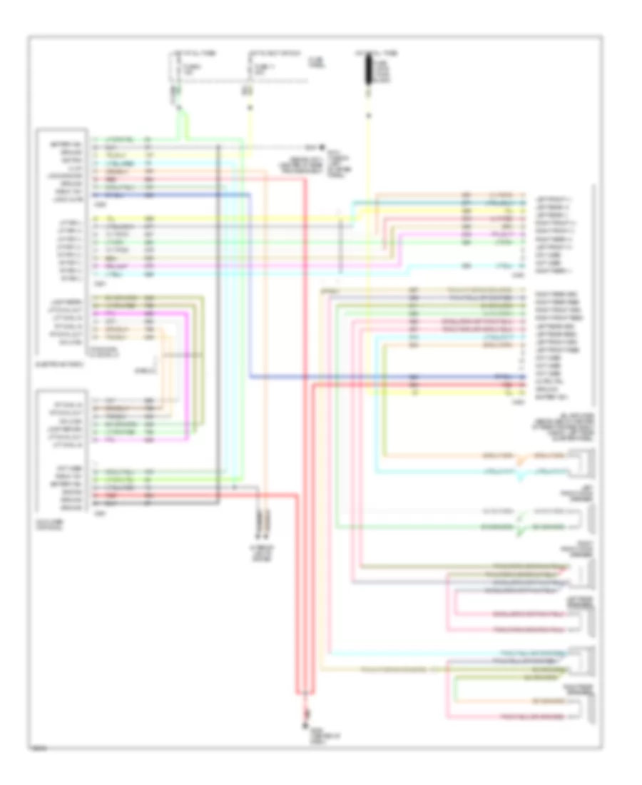 Radio Wiring Diagrams JBL System for Ford Taurus GL 1990