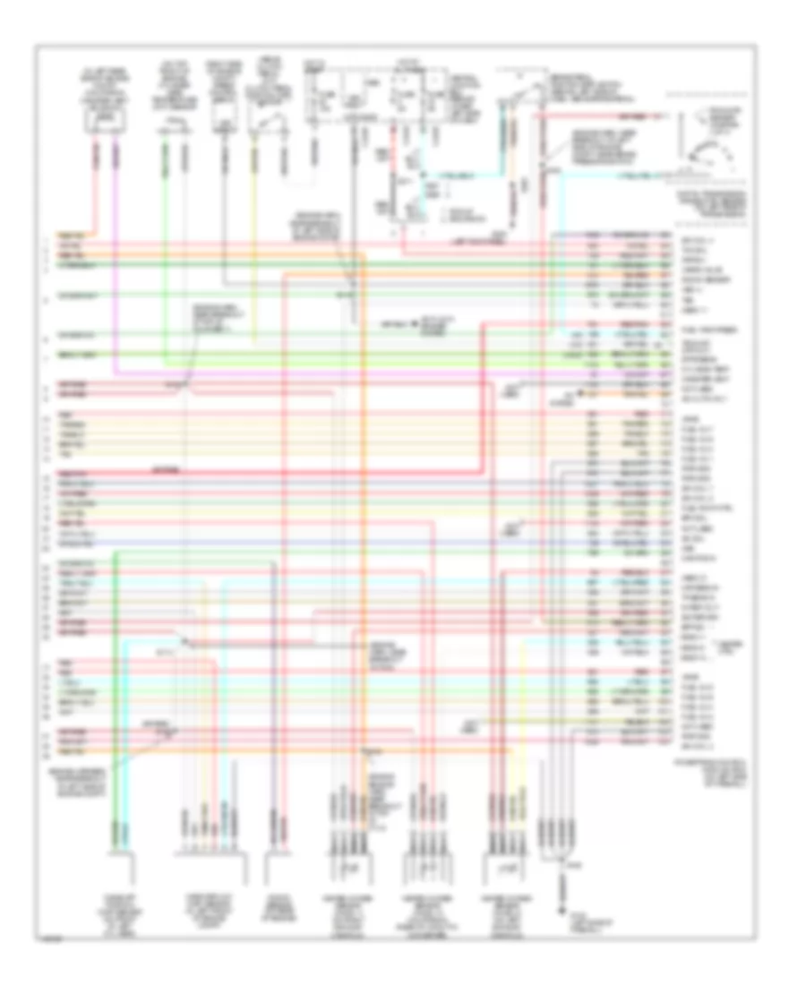 5.4L, Engine Performance Wiring Diagram (4 of 4) for Ford Excursion 2001