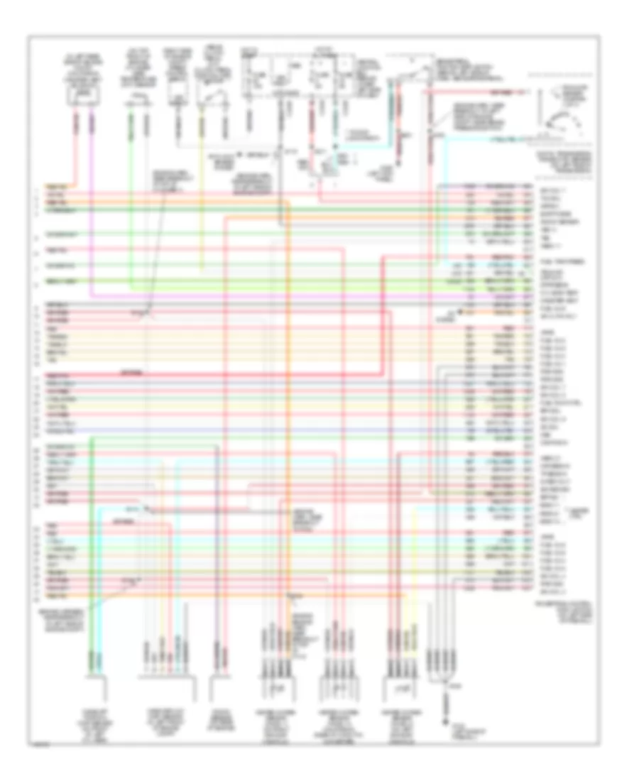 6.8L, Engine Performance Wiring Diagram (4 of 4) for Ford Excursion 2001