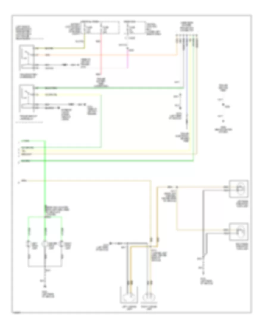 Exterior Lamps Wiring Diagram (2 of 2) for Ford Excursion 2001