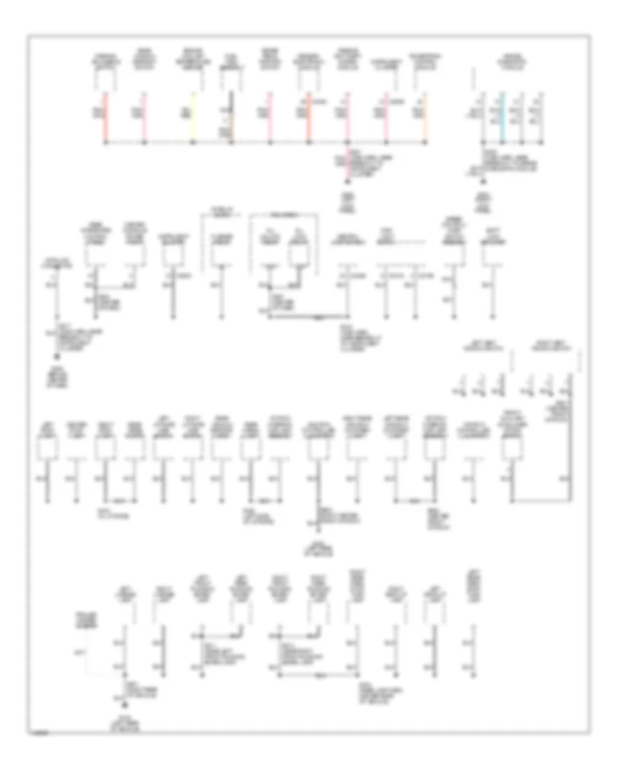 Ground Distribution Wiring Diagram (2 of 3) for Ford Excursion 2001