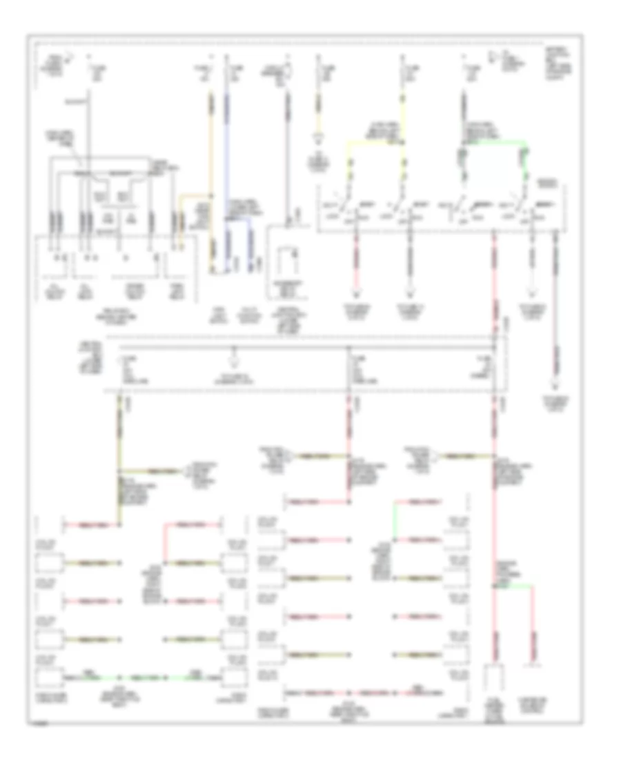 Power Distribution Wiring Diagram (2 of 5) for Ford Excursion 2001