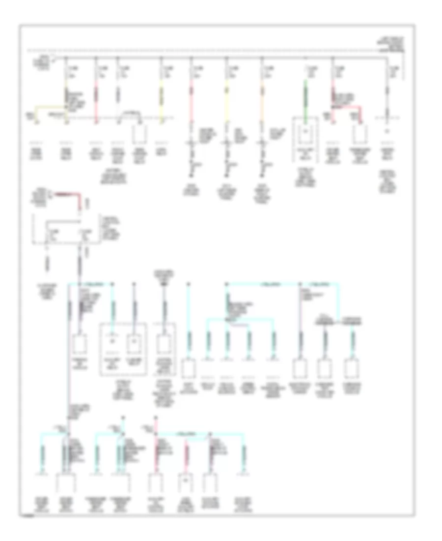 Power Distribution Wiring Diagram (5 of 5) for Ford Excursion 2001